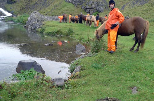 Stop at the top of a mountain