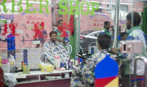 Barber in Golden Triangle