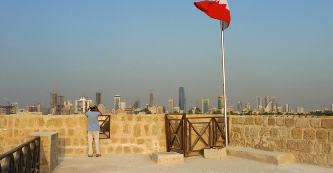 forte de Bahrain - vista para Manama