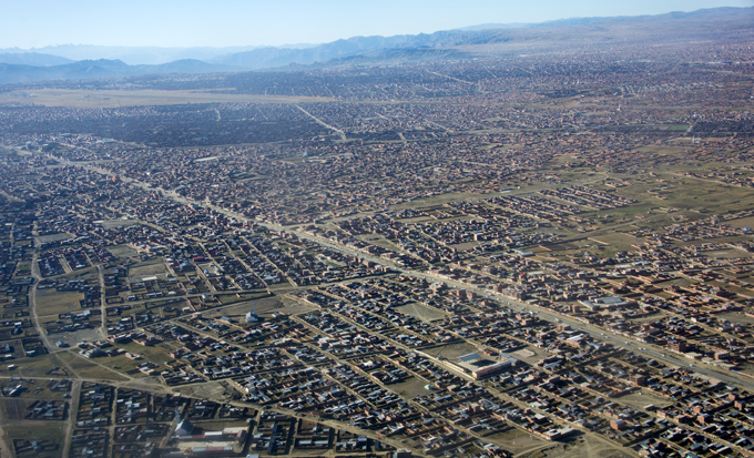vista aérea de La Paz