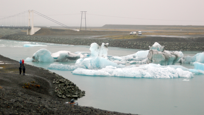 chegada a Jokulsarion