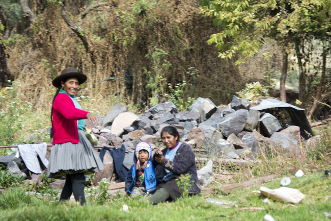 agricultores nos Andes