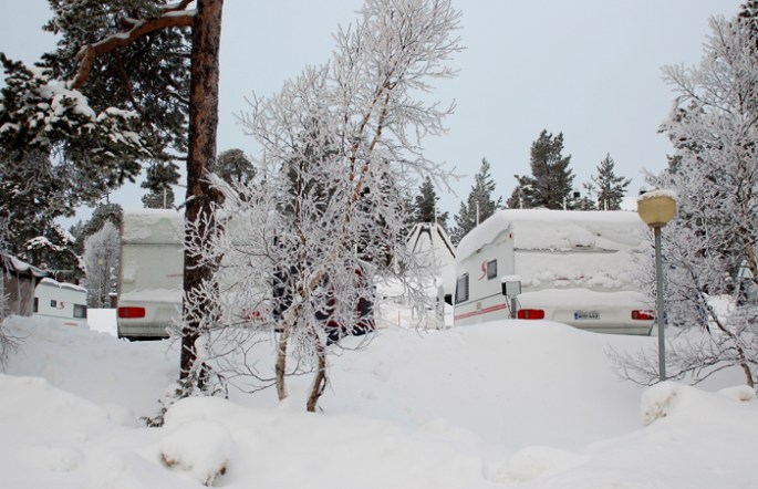 Parque de campismo em Saariselka