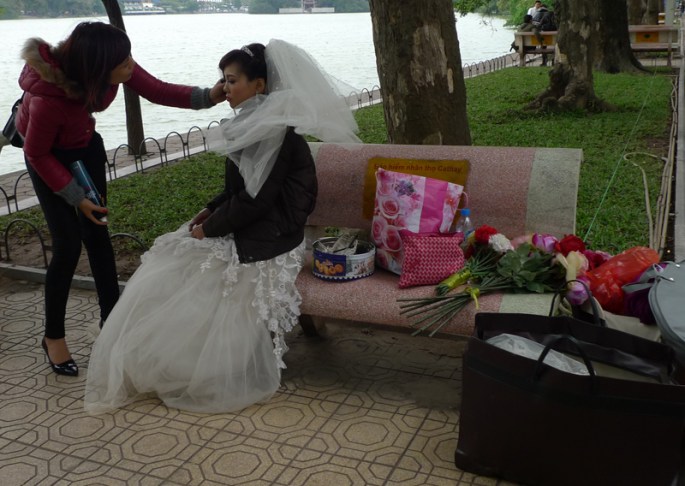 produção de foto de casamento