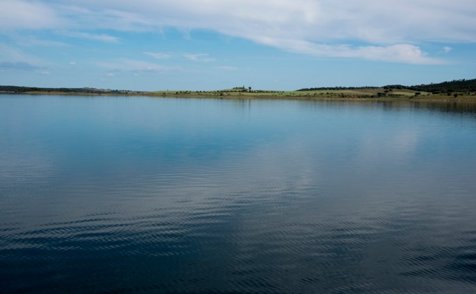 Barragem do Alqueva junto a Amieira