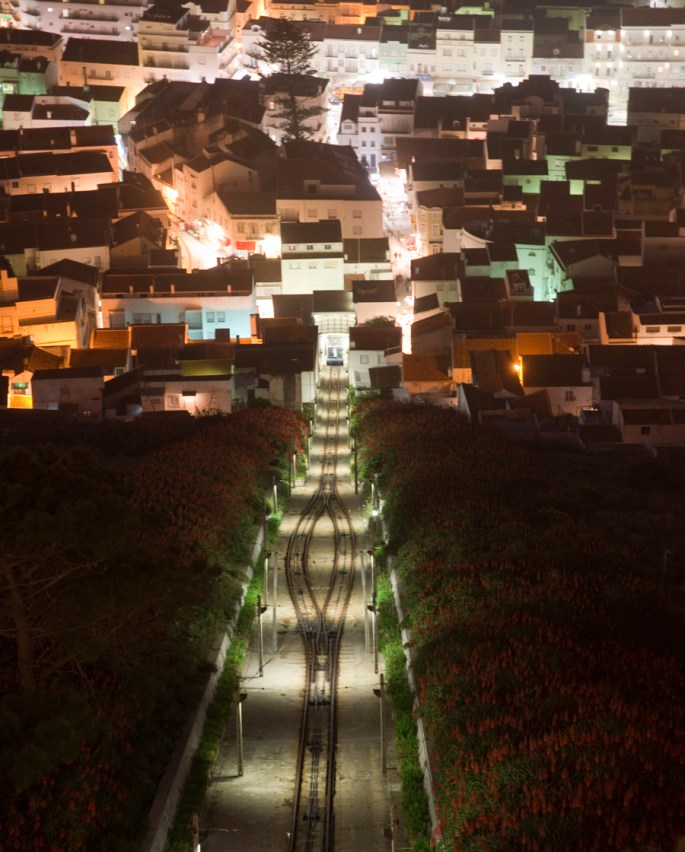 Subida para o Sítio no funicular
