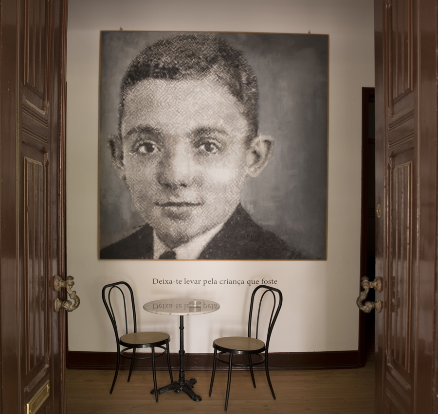 Entrada na Fundação José Saramago na Azinhaga