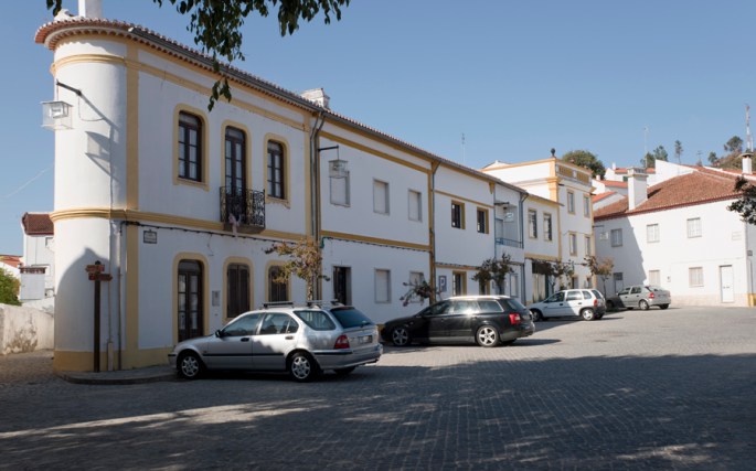 Zona urbana com as cores típicas