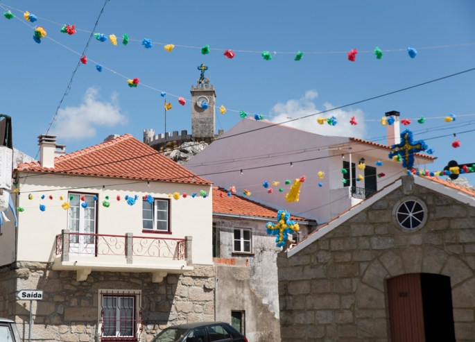 Capela e vista para o castelo