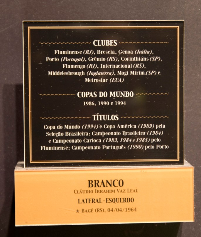 Referência a jogadores brasileiros - Branco