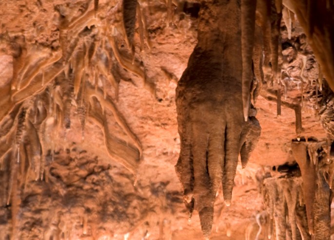 Estalactite com uma forma curiosa