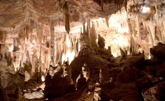 Formações no interior da sala