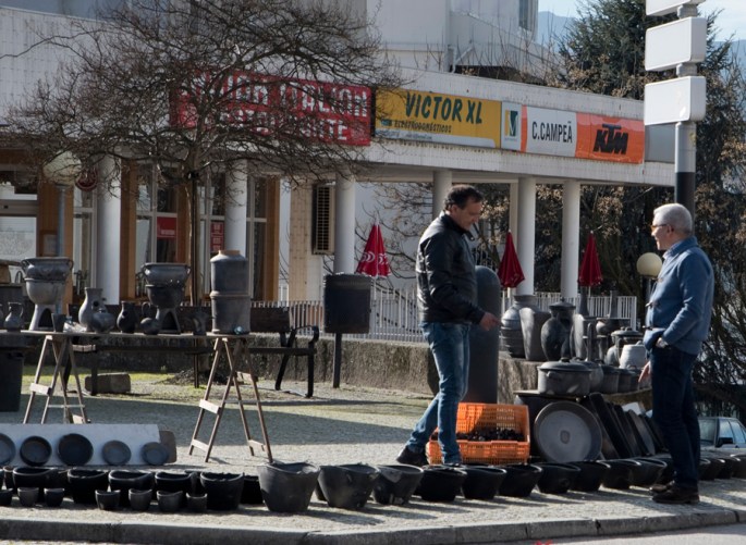 Um dos pontos de venda numa das entradas de Vila Real