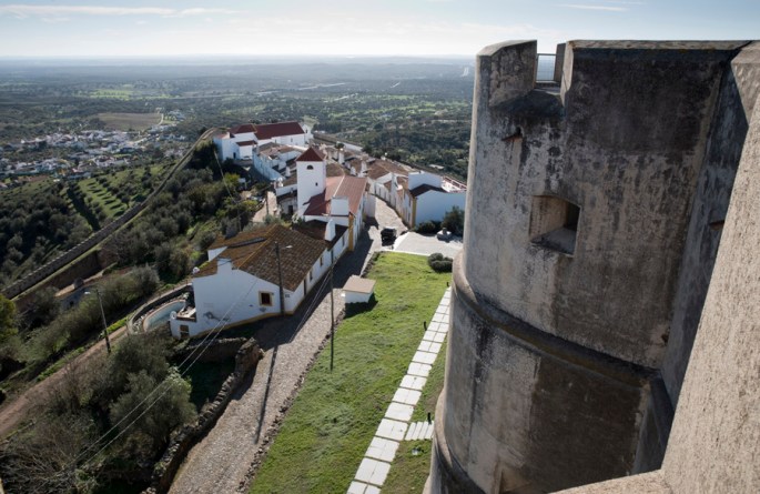 Vista do alto do castelo