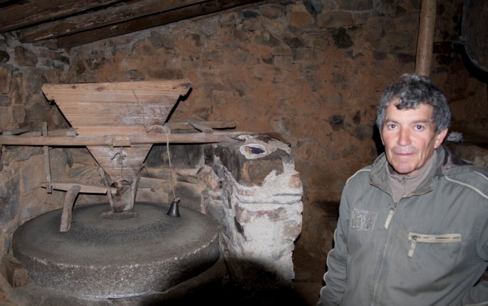 Interior de um moinho