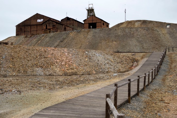 Escombreiras e britagem