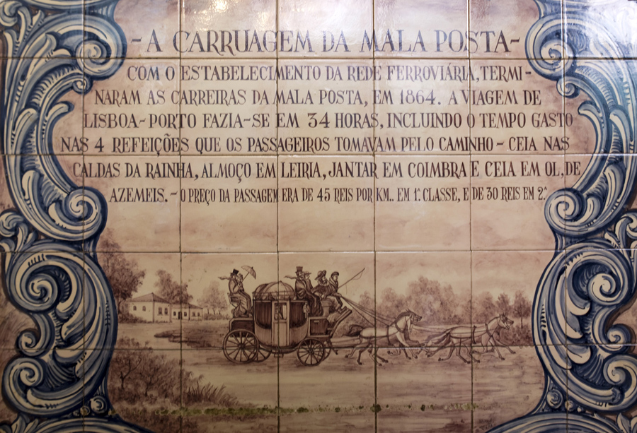 Mosaico numa das salas da Malaposta