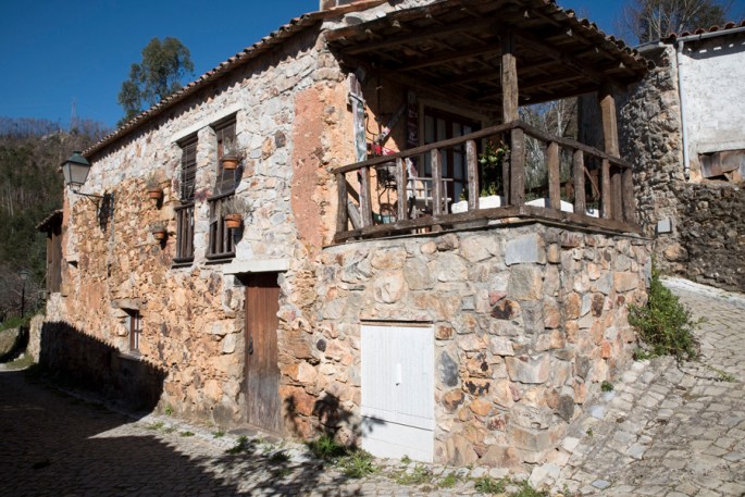 Muitas casas mantêm a traça original
