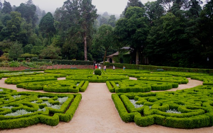 Jardim na zona central
