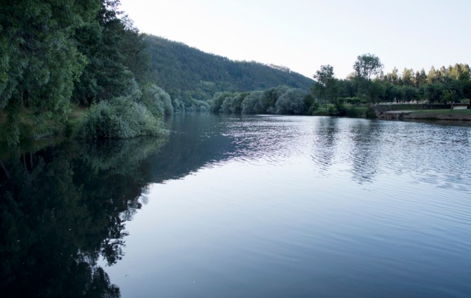 O Zêzere antes da queda de água