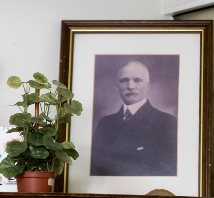 Homenagem ao fundador da Confeitaria