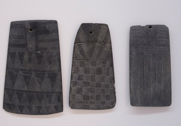 Peças decorativas em exposição