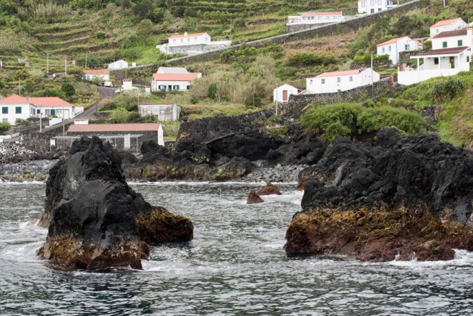 Vista da Fajã a partir do cais