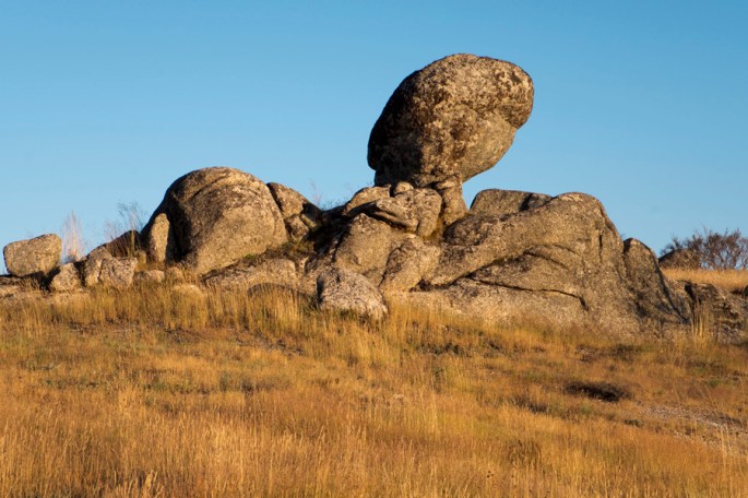 Zona rochosa no alto da serra