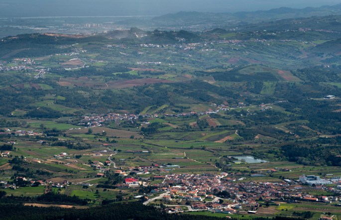 Vista a partir da serra para o Tejo