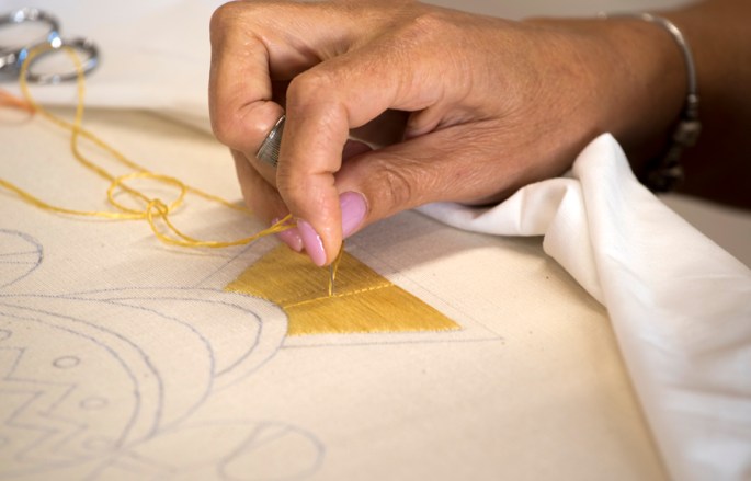 O vai vem da agulha "telecomandada