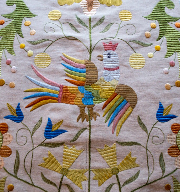 Exemplar antigo do bordado de Castelo Branco