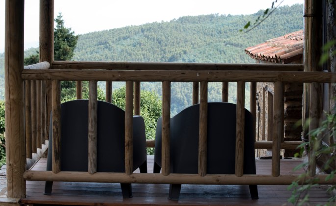 Uma varanda privativa para a serra