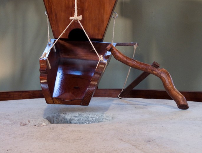 Muitas peças do moinho foram restauradas