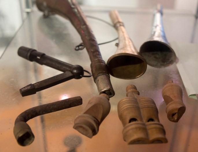 Instrumentos utilizados na estação de comboios