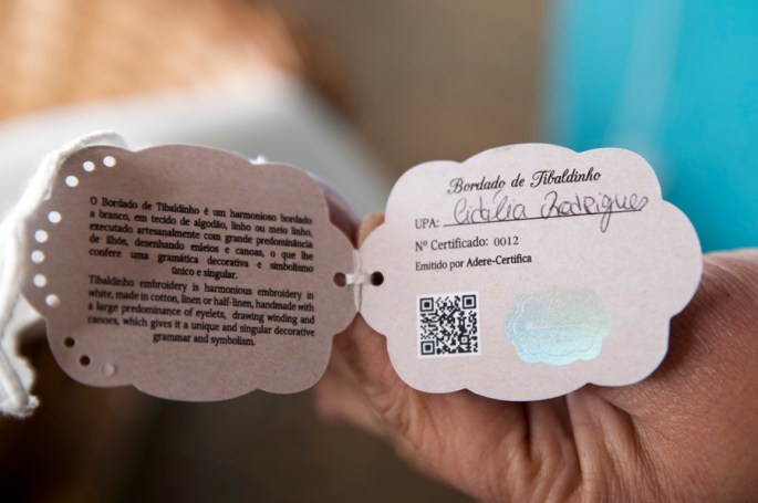 O Bordado de Tibaldinho está certificado