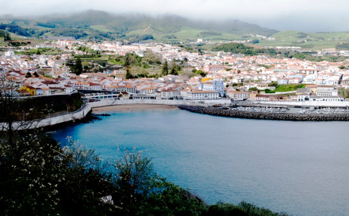 Vista para a cidade do Monte Brasil