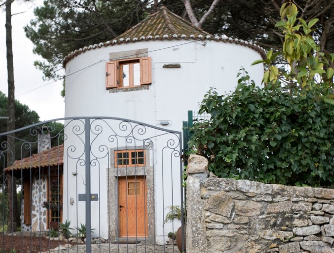 O moinho no alto da encosta