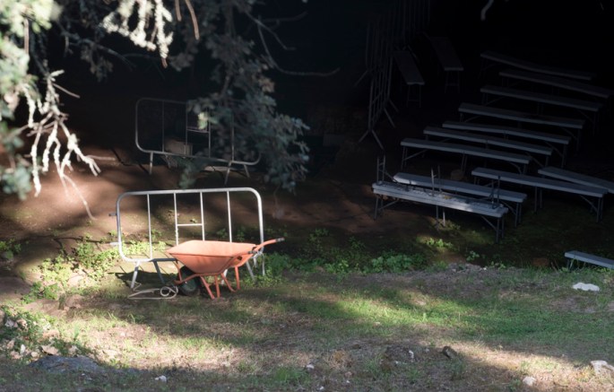 Vista para o interior da gruta