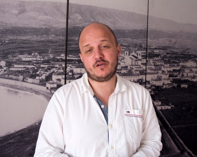 Pedro Machado, guia na Casa Museu Vitorino Nemésio