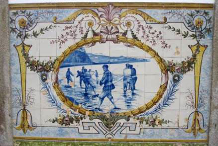 Um dos azulejos de Gilberto Renda ©IP Património