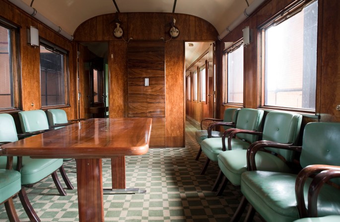 Interior do Comboio Presidencial