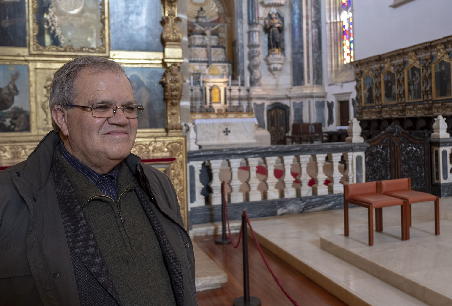Padre Manuel Ferreira na Igreja de S. Francisco