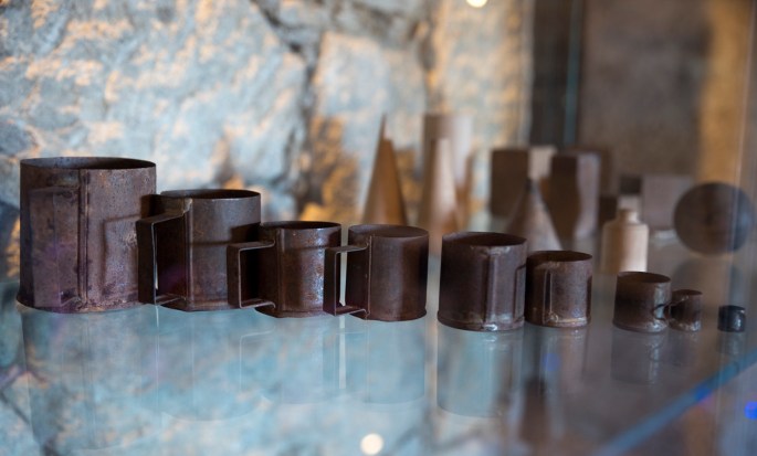 Objetos em exposição no museu