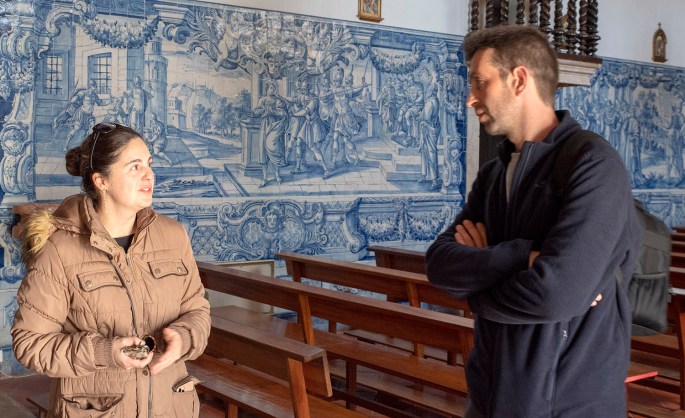 Arqueóloga Paula Pereira e o antropólogo Bruno Magalhães