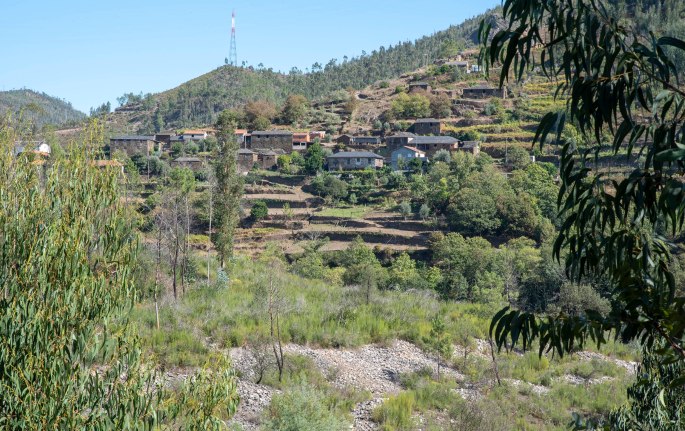 Vista de Janarde na estrada para Arouca