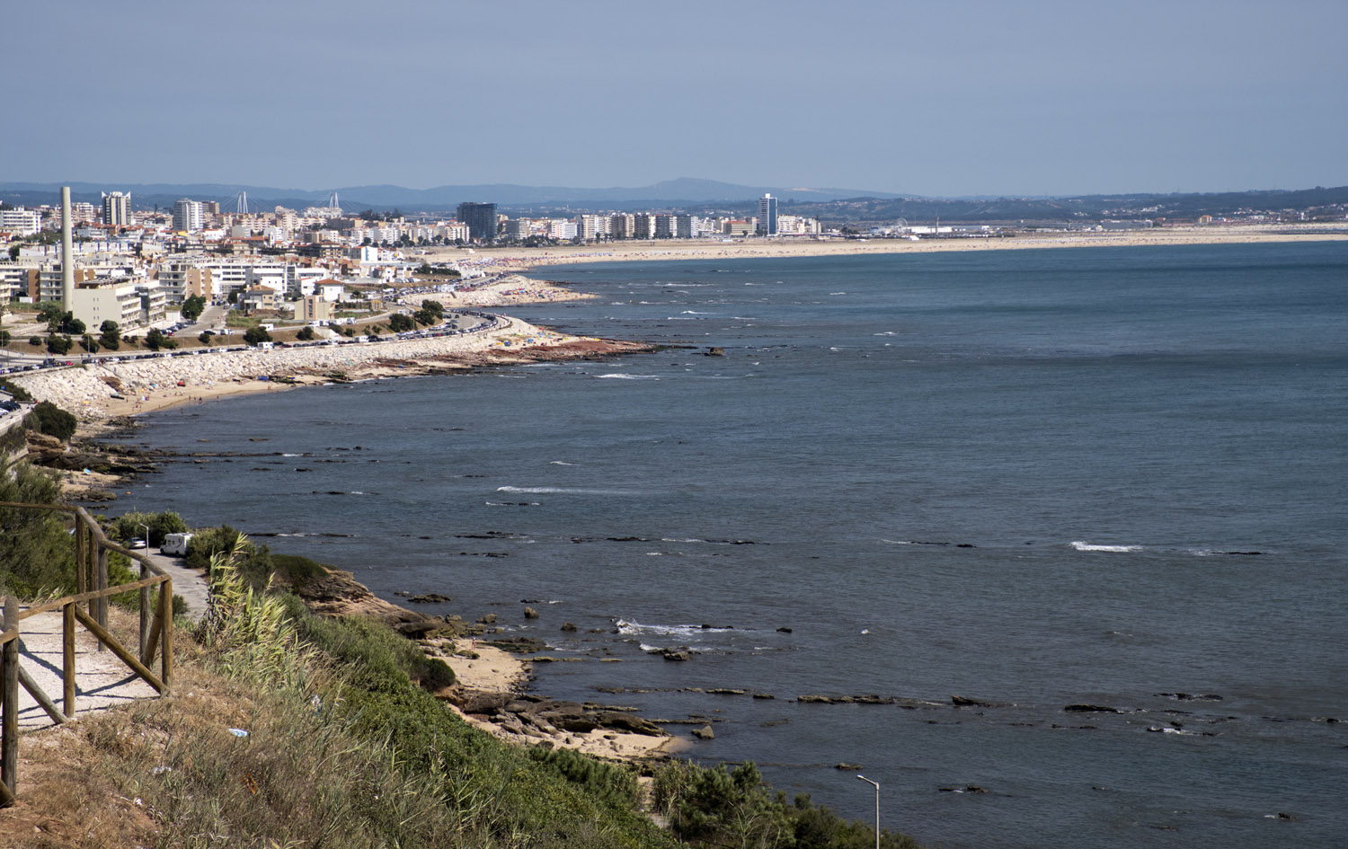 Vista para Figueira da Foz e foz do Mondego